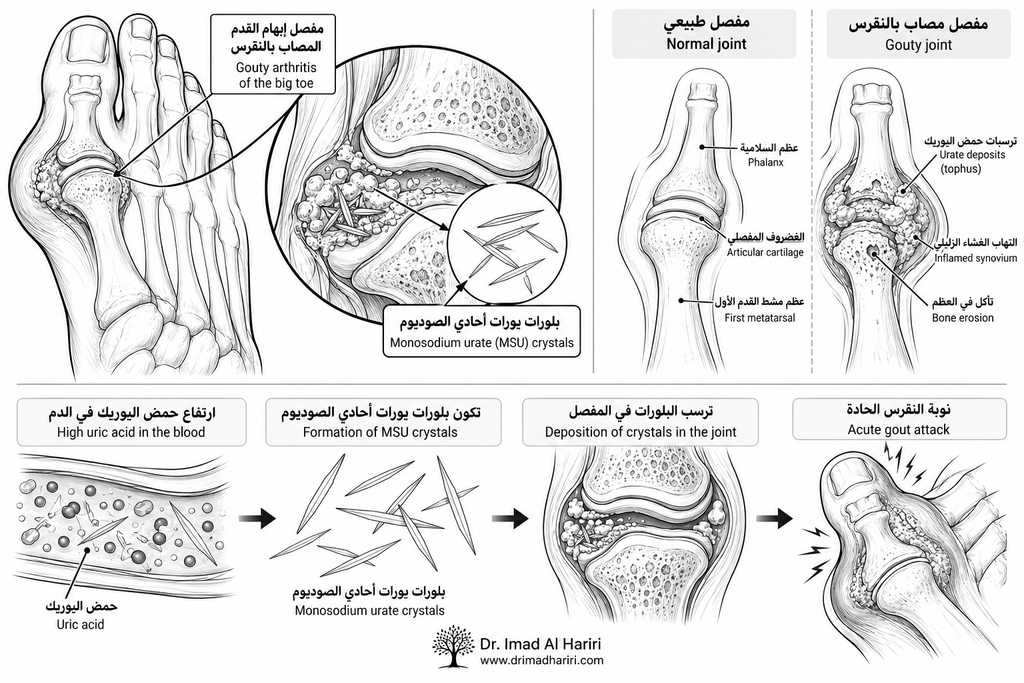 شرح مرض النقرس 1024x683 1